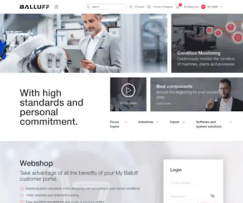 Balluff.us(Balluff) Screenshot
