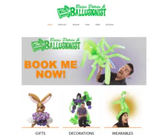 Ballusionist.com(Los Angeles based balloon sculptor and balloon architect Brian Potvin is the Ballusionist) Screenshot