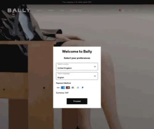 Bally.co.uk(Official Online Store) Screenshot