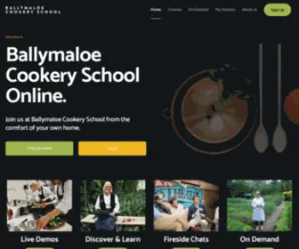 Ballymaloecookeryschool.online(Ballymaloe Cookery School Live) Screenshot