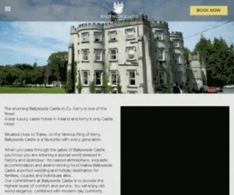 Ballyseedecastle.com(Hotel in Tralee Ireland) Screenshot