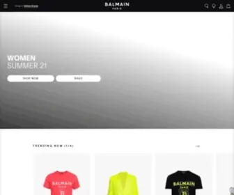 Balmain.com(Balmain) Screenshot