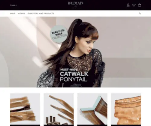 Balmainextensions.com(Balmain Hair) Screenshot