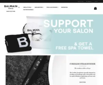 Balmainhair.com(Balmain Paris Hair Couture) Screenshot