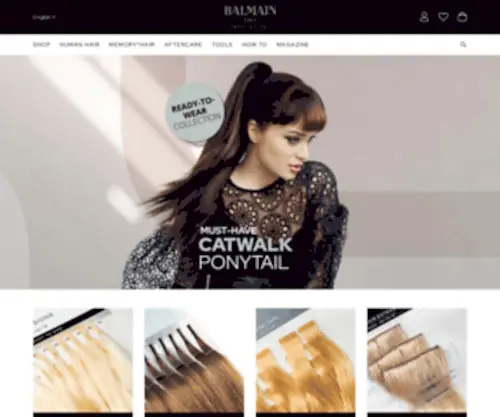 Balmainhairextensions.com(Balmain Hair Professional) Screenshot