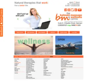 Balmainmassage.com.au(The Balmain Massage & Wellness Centre) Screenshot