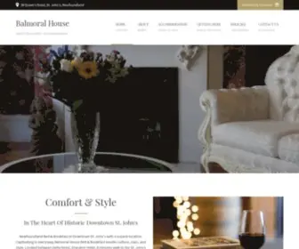 Balmoralhouse.com(Bed & Breakfast in Downtown St. John's. Balmoral House) Screenshot