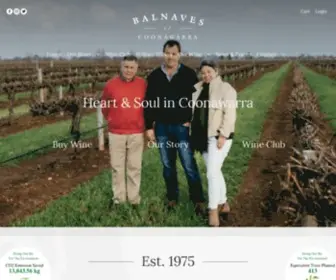 Balnaves.com.au(Balnaves of Coonawarra) Screenshot