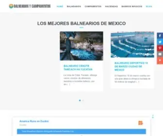 Balneariosmexico.com(Balnearios de Mexico) Screenshot