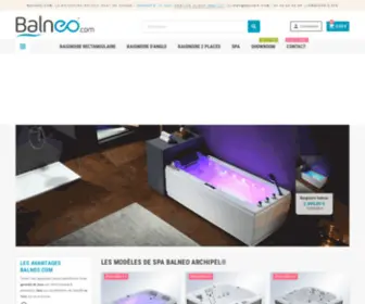 Balneo.com(La référence de la vente de baignoires balneo hydromassante) Screenshot