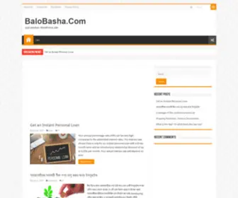 Balobasha.com(Just another WordPress site) Screenshot