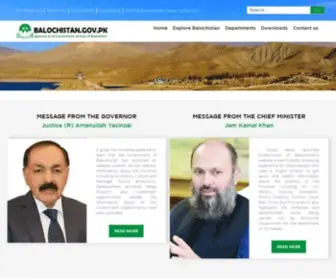 Balochistan.gov.pk(Government of Balochistan) Screenshot