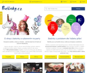 Balonky.cz(Balónky s potiskem a párty zboží) Screenshot