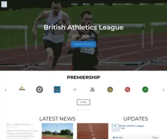 Bal.org.uk(British Athletics League) Screenshot