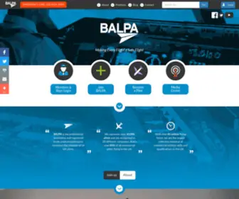 Balpa.org(British Airline Pilots Association) Screenshot