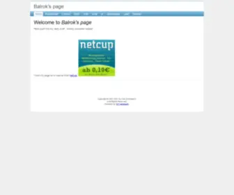 Balrok.com(Balrok's page) Screenshot