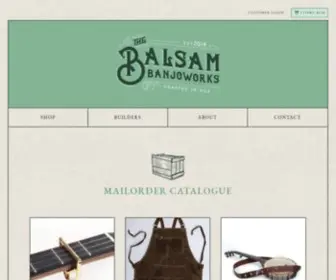 Balsambanjoworks.com(Premium-quality, affordable banjo parts designed and crafted in the USA) Screenshot