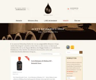 Balsamico.shop(Aceto Balsamico online kaufen) Screenshot