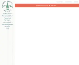 Balsammountainpreserve.com(Balsam Mountain Preserve) Screenshot