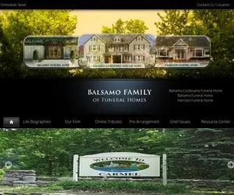 Balsamocordovanofuneralhome.com(The Balsamo Family of Funeral Homes) Screenshot