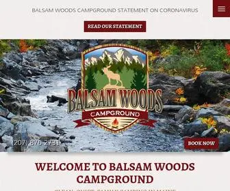 Balsamwoods.com(Balsam Woods Campground) Screenshot