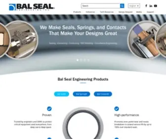 Balseal.com(Bal Seal Engineering) Screenshot