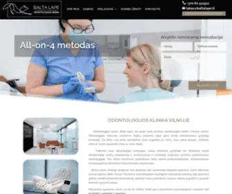 Baltalape.lt(Gydymo ir rekonstrukcijos klinika Vilniuje Balta lap) Screenshot