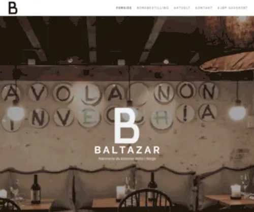 Baltazar.no(Nærmeste du kommer Italia i Norge) Screenshot