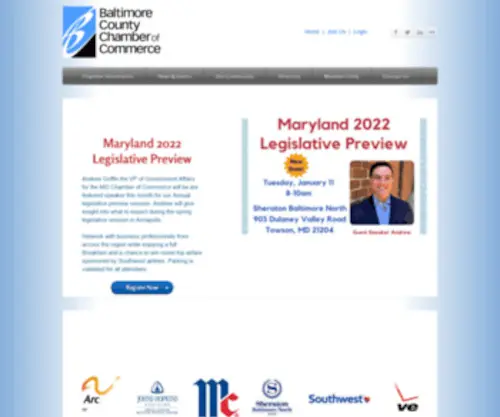 Baltcountycc.com(Baltimore County Chamber of Commerce) Screenshot