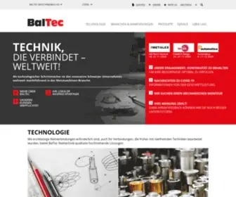 Baltec.com(State-of-the-art riveting machines) Screenshot