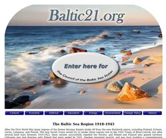 Baltic21.org(Baltic 21) Screenshot