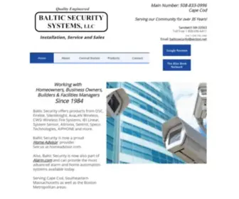Balticsecurity.com(Alarm Systems) Screenshot