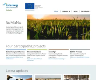 Balticsumanu.eu(Sustainable Manure and Nutrient Management) Screenshot