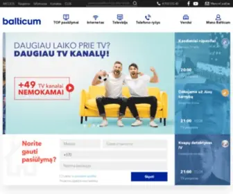 Balticum.lt(Internetas ir televizija) Screenshot