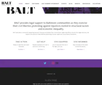 Baltimoreactionlegal.org(Baltimore Action Legal Team) Screenshot