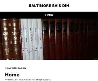 Baltimorebaisdin.org(Baltimore Bais Din) Screenshot