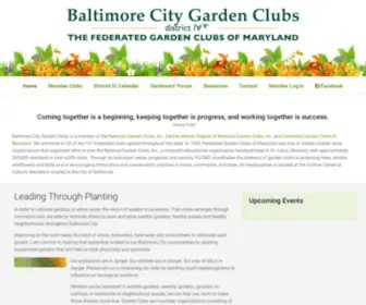 Baltimorecitygardenclubs.org(Baltimore garden clubs public) Screenshot
