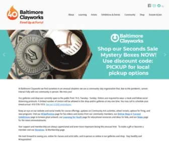 Baltimoreclayworks.org(Baltimore Clayworks) Screenshot