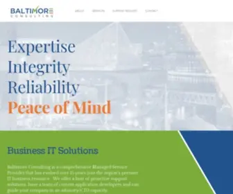 Baltimoreconsulting.com(Managed IT Services by Baltimore Consulting) Screenshot