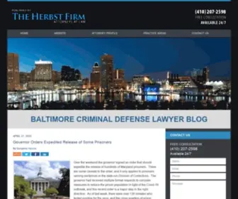 Baltimorecriminaldefenselawyerblog.com(Published by Maryland Criminal Lawyer) Screenshot