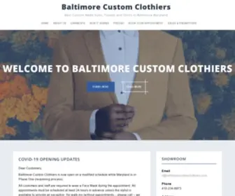 Baltimorecustomclothiers.com(Baltimore Custom Clothiers) Screenshot