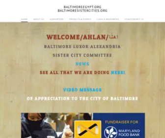 Baltimoreegypt.org(BALTIMORE-LUXOR-ALEXANDRIA SISTER CITY COMMITTEE) Screenshot