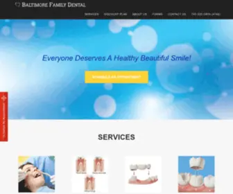 Baltimorefamilydental.com(Baltimore Family Dental) Screenshot