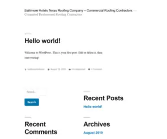 Baltimorehotelsinc.com(Baltimore Hotels) Screenshot