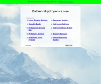 Baltimorehydroponics.com(Baltimore) Screenshot