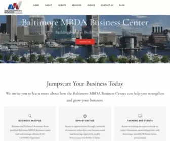 Baltimorembdacenter.com(Baltimore MBDA Center) Screenshot