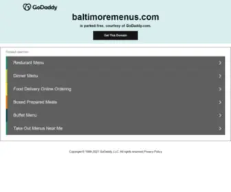 Baltimoremenus.com(Baltimoremenus) Screenshot