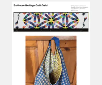 Baltimorequilters.com(Baltimore Heritage Quilt Guild) Screenshot