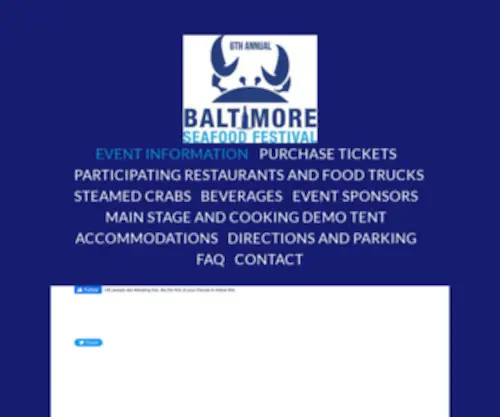 Baltimoreseafoodfest.com(Baltimore Seafood Fest) Screenshot