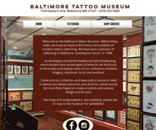 Baltimoretattoomuseum.com(BmoreTattooMuseum) Screenshot